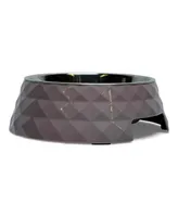 Country Living Diamond Melamine Stainless Steel Dog Bowl - Wood Rose, 12 Oz