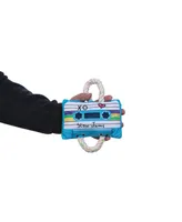 JoJo Modern Pets Retro Cassette Tape Plush Crinkle and Squeaker Dog Toy