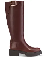 Coach Women's Lilli Buckled Strap Block Heel Riding Boots