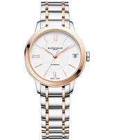 Baume & Mercier Women's Swiss Automatic Classima Two Tone Stainless Steel Bracelet Watch 31mm