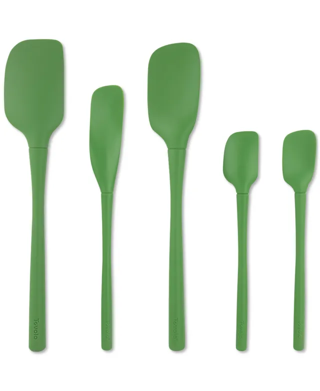 Tovolo Flex-Core All Silicone Spatula Set of 5 - Cayenne, Red