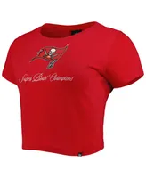 Women's New Era Red Tampa Bay Buccaneers Historic Champs T-shirt