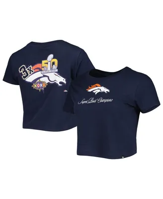 Women's New Era Navy Denver Broncos Historic Champs T-shirt