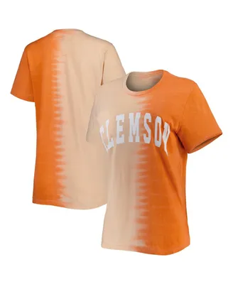 Women's Gameday Couture Orange Clemson Tigers Find Your Groove Split-Dye T-shirt