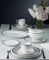 Noritake Rochelle Platinum Set of 4 Bread Butter and Appetizer Plates, Service For 4