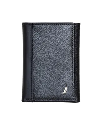 Nautica Men's Trifold Leather Wallet