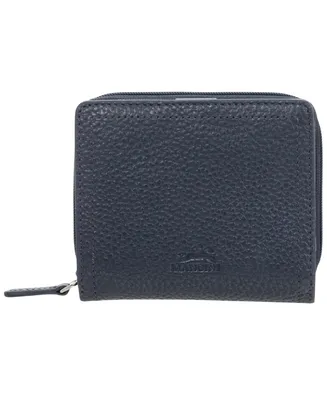Mancini Women's Pebbled Collection Rfid Secure Mini Clutch Wallet