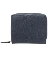 Mancini Women's Pebbled Collection Rfid Secure Mini Clutch Wallet