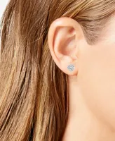 Diamond Cluster Stud Earrings (5/8 ct. t.w.) in 14k White Gold
