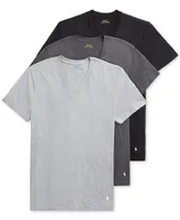 Polo Ralph Lauren Men's 3-Pk. Slim-Fit Stretch V-Neck Undershirts