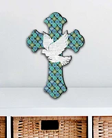 Designocracy Blessings Cross Holiday Ornaments, Set of 2