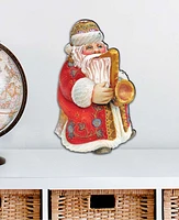 Designocracy Jazzman Santa Door Hanger