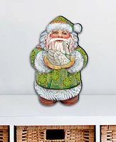 Designocracy Celtic Santa Wooden Decor