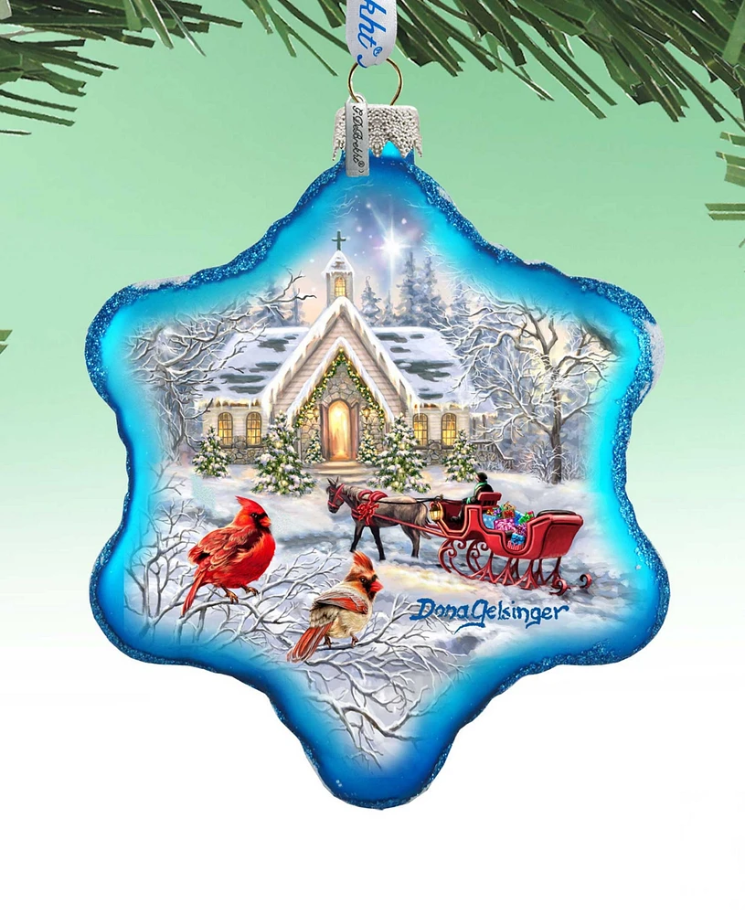 G.DeBrekht Sleigh Ride Snowflake Holiday Ornament