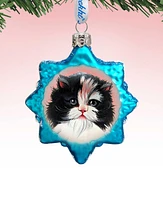 Designocracy Calico Girl Mercury Holiday Ornament