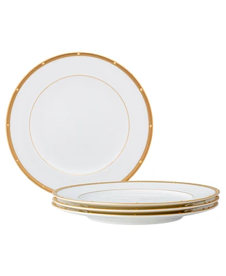 Noritake Rochelle Gold Set of 4 Salad Plates, Service For 4