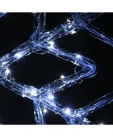 National Tree Company Diamond Tip Ice Crystal Snowflake Pair with Led Lights