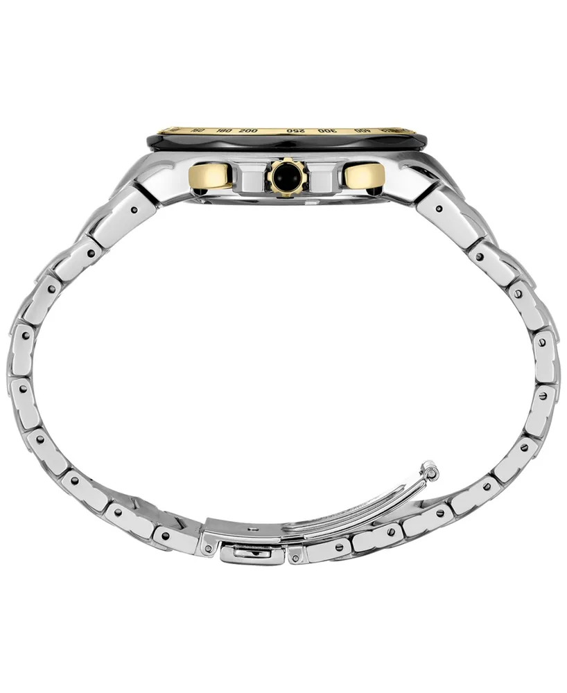 Seiko Men's Chronograph Coutura Solar Two Tone Stainless Steel Bracelet Watch 46mm
