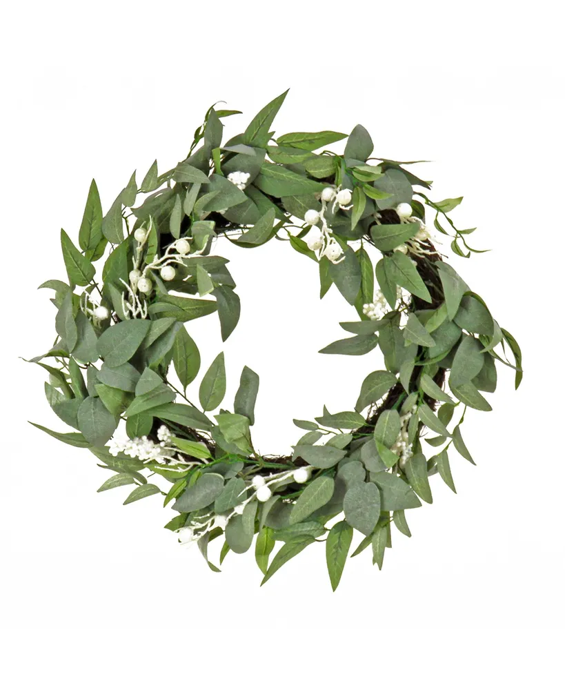 National Tree Company 24" Mixed Leaves Christmas Wreath