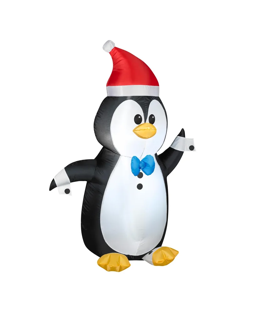 National Tree Company 4' Inflatable Waving Penguin