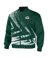 Men's Nfl X Staple Hunter Green Bay Packers Embroidered Reversable Nylon Jacket