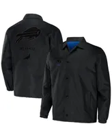 Men's Nfl X Staple Black Buffalo Bills Embroidered Nylon Jacket