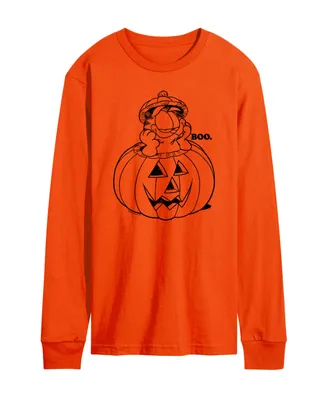 Airwaves Men's Garfield Pumpkin Long Sleeve T-shirt