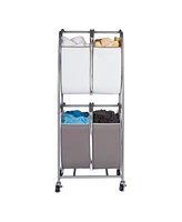 Neatfreak 2-Tier Rolling Quad Laundry Sorter