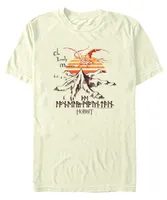 Fifth Sun Men's The Hobbit 1 Lonely Mountain Outdoorsy Short Sleeve T-shirt