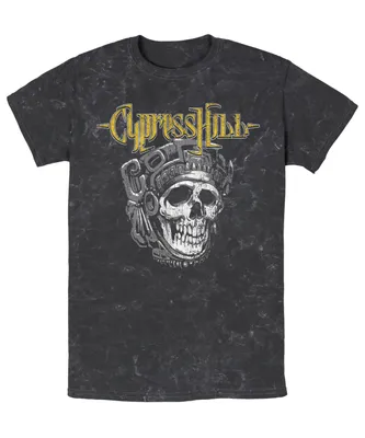 Fifth Sun Men's Cypress Hill Aztec Skull Short Sleeve T-shirt