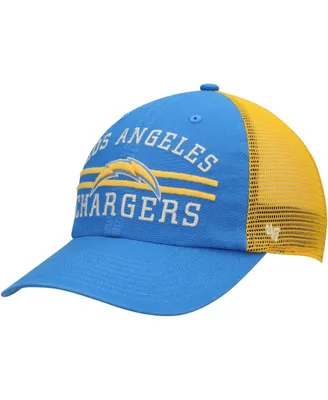 Men's '47 Powder Blue Los Angeles Chargers Highpoint Trucker Clean Up Snapback Hat