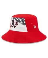 Men's New Era Red Oakland Athletics 2022 4th of July Bucket Hat