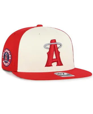 Men's '47 Brand Red Los Angeles Angels City Connect Captain Snapback Hat