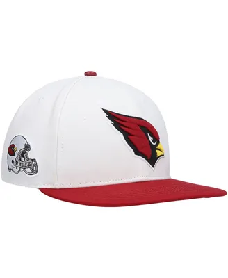 Men's Pro Standard White and Cardinal Arizona Cardinals 2Tone Snapback Hat