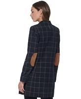 Tommy Hilfiger Women's Windowpane One-Button Blazer