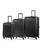 Champs 3 Piece Astro Hardside Luggage Set