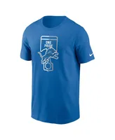 Men's Nike Blue Detroit Lions Essential Local Phrase T-shirt