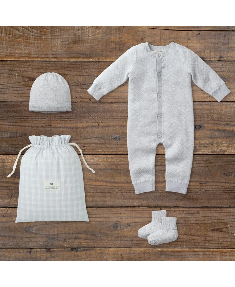 Hope & Henry Baby Boys Baby Jacquard Sweater Gift Set