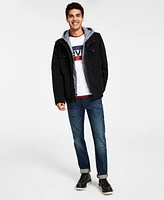 Levi's Men's Sherpa Lined Two Pocket Hooded Trucker Jacket