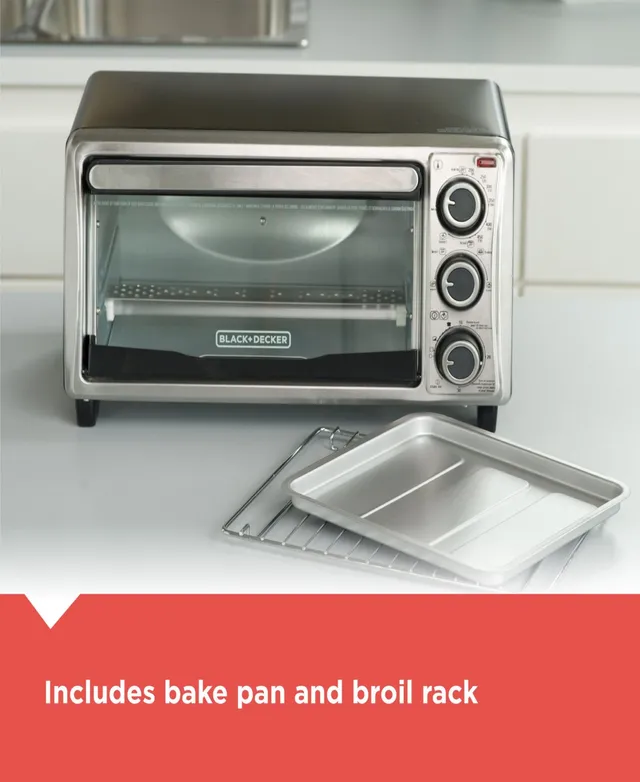 Bella 4-Slice Stainless Steel Toaster Oven, 1000 Watts - Macy's