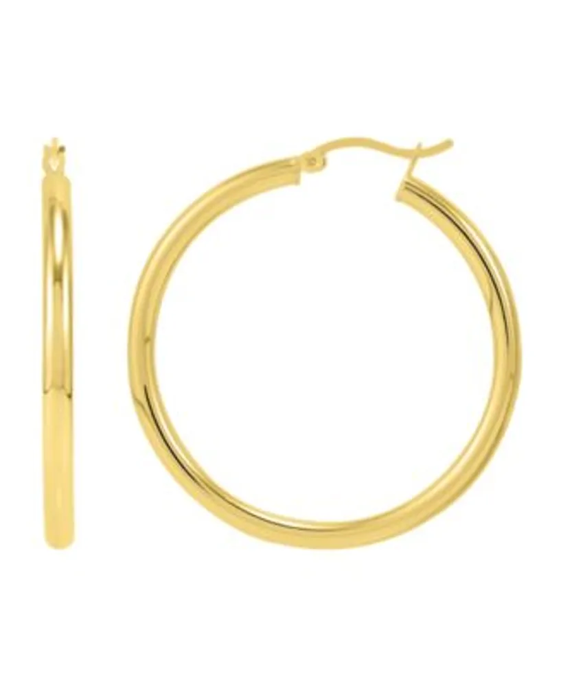 Giani Bernini Polished Tube Hoop Earring Collection In Sterling Silver Or 18k Gold Plate Created For Macys