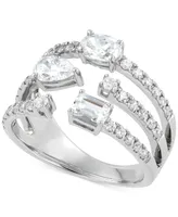 Grown With Love Lab Grown Diamond Multi-Cut Multirow Ring (1-1/2 ct. t.w.) in 14k White Gold