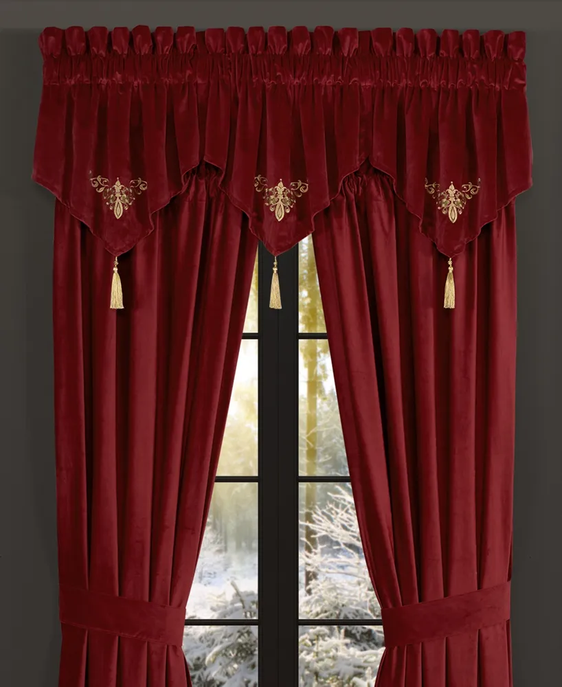 J Queen New York Noelle Ascot Window Valance, 21" x 40"