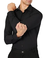 ConStruct Men's Slim-Fit Solid Performance Stretch Cooling Comfort Dress Shirt