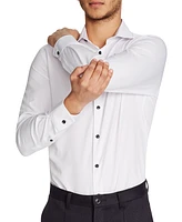 ConStruct Men's Slim-Fit Solid Performance Stretch Cooling Comfort Dress Shirt