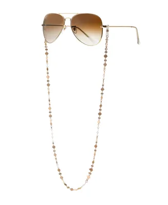 Ettika Women's 18k Gold Plated Real Aces Glasses Chain - Gold