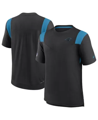 Men's Nike Black Carolina Panthers Sideline Tonal Logo Performance Player T-shirt