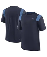Men's Nike Navy Tennessee Titans Sideline Tonal Logo Performance Player T-shirt