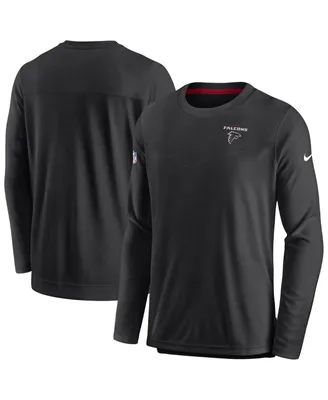 Men's Nike Black Atlanta Falcons Sideline Lockup Performance Long Sleeve T-shirt