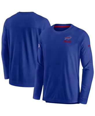 Men's Nike Royal Buffalo Bills Sideline Lockup Performance Long Sleeve T-shirt